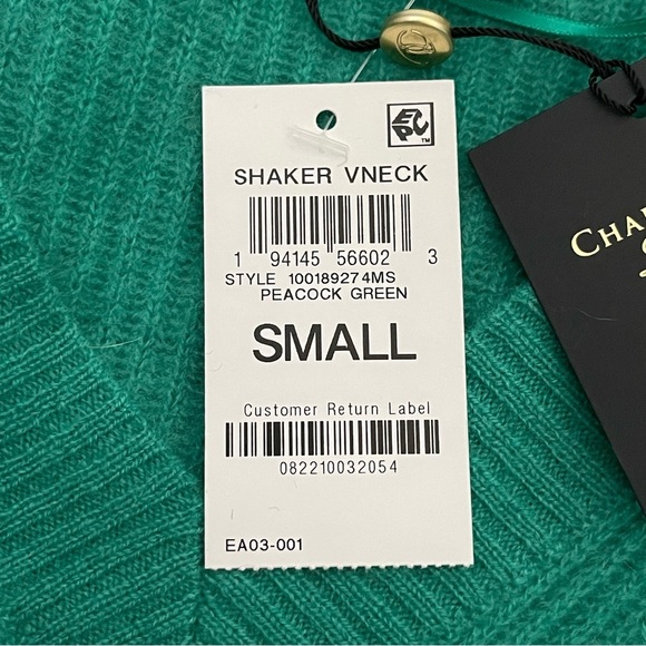NWT Charter Club 100% Cashmere Green Pullover Sweater - Picture 5 of 9
